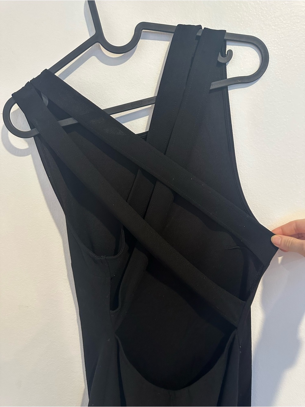 Mango Black Backless Strappy Dress